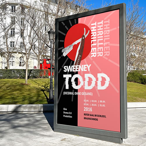 Sweeney Todd Theater Poster